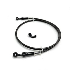 AN3 28 90 Degree M10 Stainless Steel Braided Motorcycle 110 cm (43.3 inches)