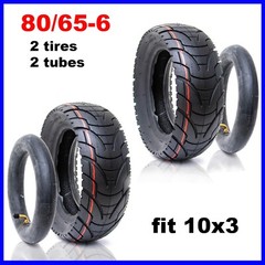 2 PCS 80/65-6 Tire & 2 InneTube 10×3 Varla Zero Vsett 10 Electric Scooter