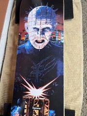 Supreme SS18 Hellraiser Skateboard Deck Black/Multicolor Box Logo Pinhead 8.5 “