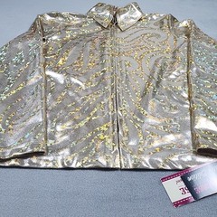 Hobby Horse Limited Edition Athena Show Jacket Womens 1X Gold Paisley USA NWT