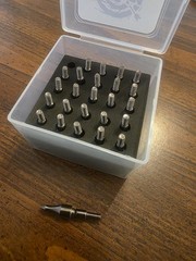 25Pcs 5/16″ Archery Field Points Screw-in Arrow Point 100 Grain Steel Field Tips