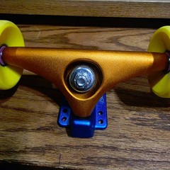 Gullwing Neil Carver Longboard 50°trucks, Orangatang Stimulus wheels set