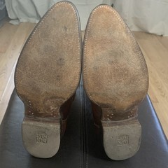 Dan post 6605 Brown Leather Western Cowboy Boots mens US 8/12 D Made in Spain