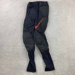 Carbon SC Paintball Padded Compression Pants Men Small Black Orange Protective