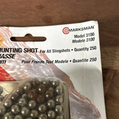 Marksman 6mm (1/4″) Steel Round Ball Slingshot Ammo 250 Pack Model 3100
