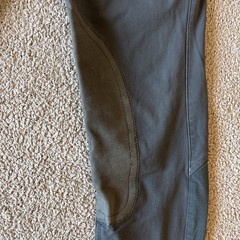 Ariat Pro Series Olympia Equestrian Breeches Womens 30×25 Grey Knee Patch