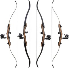 62″ Hunting Recurve Bow Archery Set for Adult 30 lbs Fishing Bow and Arrow Right