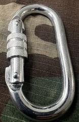 U.S. MILITARY ISSUED CARABINER CLIP 2007 25KN CLIMBING REPELLING GEAR NEW (E)