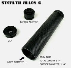 STEALTH ALLOY 6 Muzzle Brake for 5/8×24 GBB
