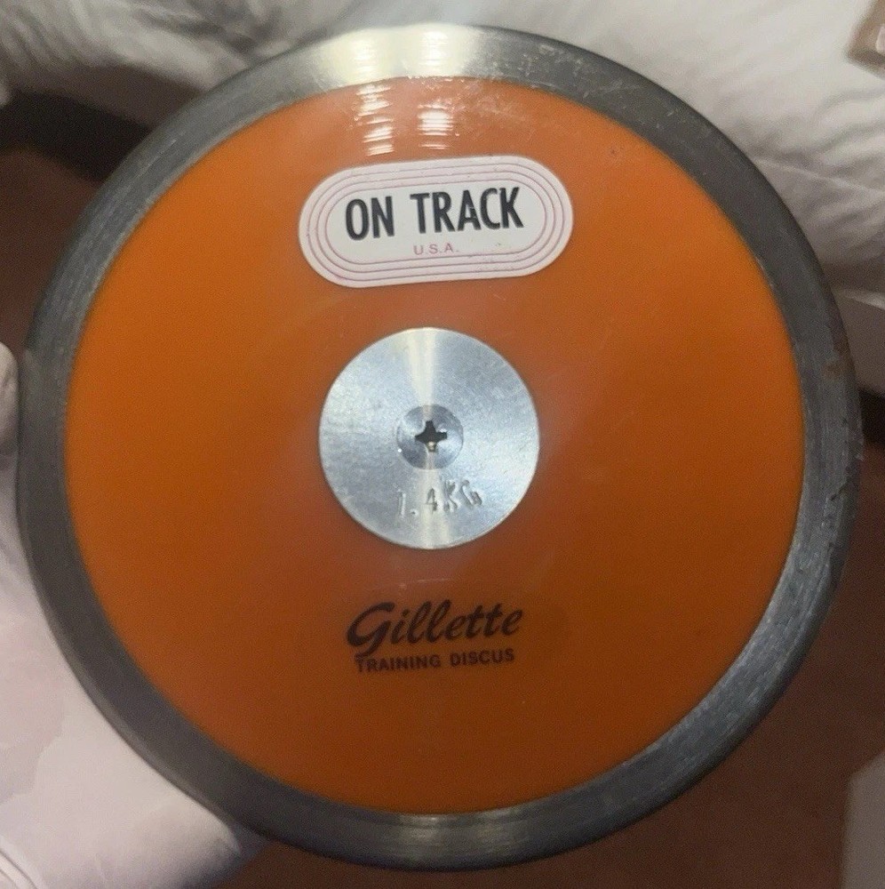 1.4kg Gillette Training Discus On Track USA Track & Field Steel Rim Throw New