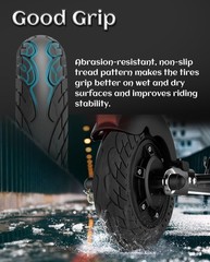 10 x 2.5 Inches Electric Scooter Tire 60/70-6.5 Solid Tire Fit for Ninebot Ma…