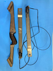 VTG OUTERS ASTRO BLAZER COMPOUND BOW RH ARCHERY PARTS UNASSEMBLED 45-60# EXC 29”