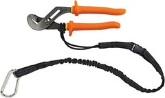 5 Pack Tool Lanyard Elastic Bungee Strap With Self Locking Carabiner 30Lbs