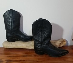 Dan Post Cowboy Boots, Cowgirl Pointed Toe, Great Condition, DP9497 – Black J9M