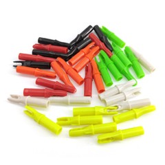 50PCS Arrow Nocks Insert Tips ID6.2mm Arrow Shaft Tails Plastic Archery Bow DIY`