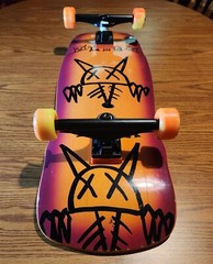 Dogtown Jay Adams «Rat Face» Skateboard w/Clear Grip Over Stickers, Snot Wheels