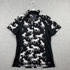 Kerrits Riding Shirt Womens Medium Aire Ice Fill 1/4 Zip Horse Equestrian Mesh