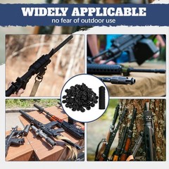 Acellegic 200 Pcs Muzzleloader Accessories Rifle Muzzle Cover – Black