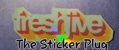 Fre$h Jive /Raw Vibe$ Sticker Pack Lot Of 5 Different Ones, 2 Of Each One. Rave