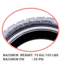 8.5×3 off-road Tire & Tube bent Valve fit Dualtron mini Electric Scooter