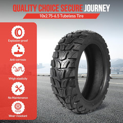 10X2.75-6.5 Tubeless Tire for Electric Scooters – Compatible with Various Models