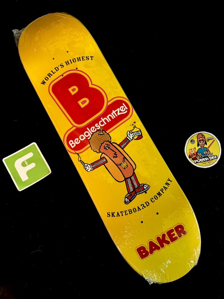 SUPER RARE Beagle Baker Beagleschnitzel Hot Dog Skateboard Deck Pro Model