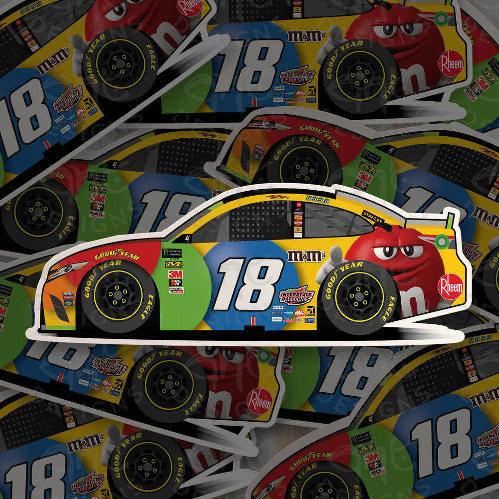 2019 NASCAR Kyle Busch Championship Sticker