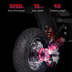 Folding Electric Scooter for Adult Dual Motor 6000W 55MPH 60V 38AH Fast Escooter