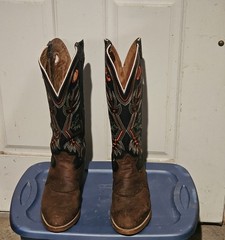 Tony Lama Buckaroo Cowboy Boots 10.5 D