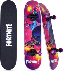 Fortnite 31″ Skateboard – Cruiser Skateboard with Printed Graphic Grip Tape, ABE