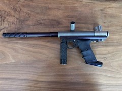 AutoMag Paintball Marker w/Doc Machine Autococker Barrel Adapter
