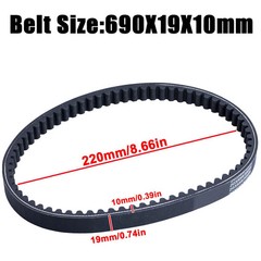 3Pc 30 series go kart cogged torque converter drive belt 203589-3 for comet 5959