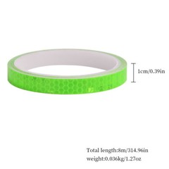 US 1-2 Pack 26 Feet Reflective Safety Tape Self Adhesive Pinstripe Sticker Decal