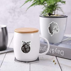 200 PCS Horror Black Stickers and Decals,Horror Movie Sticker for Water Bottl…