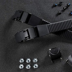 LIOOBO 2 Set Replacement Inline Skate Strap Parts 100 millimeters, Black