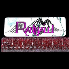 Vintage 1970’s Rannalli Skateboard Sticker Reflective Silver Neon Pink & Black