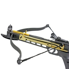 KingsArchery Crossbow Self Cocking Pistol 80 LBS 27 Aluminum Arrow +String Pack