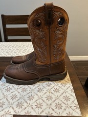 Durango Rebel Brown Leather Western Cowboy Boots Men’s US 8.5D DB4442