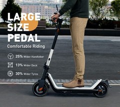 NIU KQi3 Sport Electric Scooter 25 Miles Range 17MPH Top Speed – Sport Blue