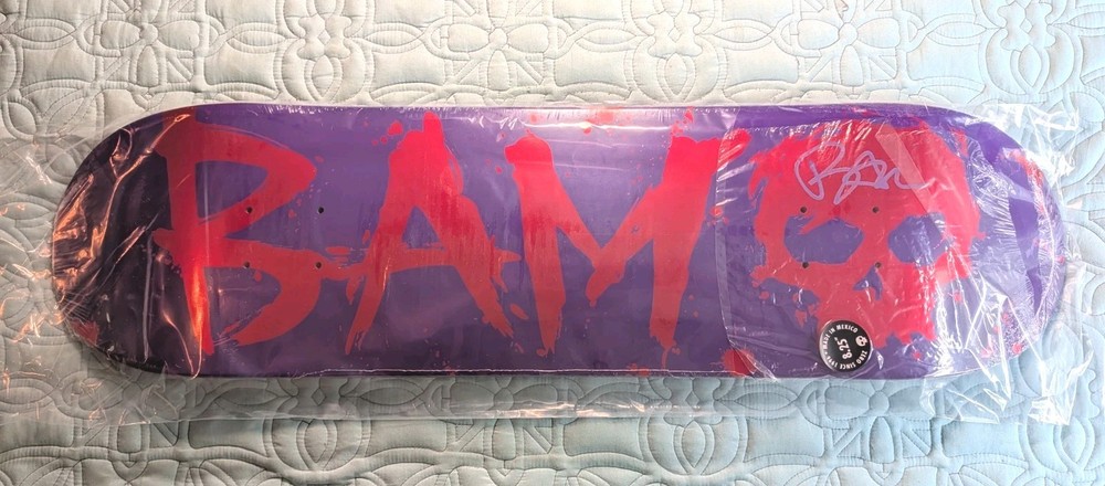 Zero Skateboard Deck Bam Margera Purple Blood SIGNED 8.25 – NEW