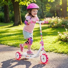 3 Wheels Scooter for Kids Age 2+, Toddlers Kick Scooter with LED Light-Up Wheels