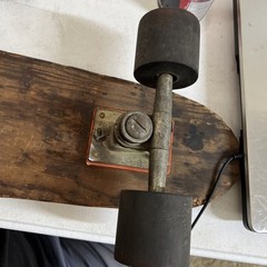 30 Inch Long Wooden Skateboard. with BAHNE TRUCKS AND CADILLAC Dk 51 Wheels