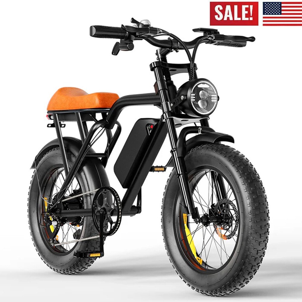 E-BIKE 1500W ELECTRIC BICYCLE 48V/15.6AH 20″ FAT TIRE MOUNTAIN E BIKE FOR ADULT