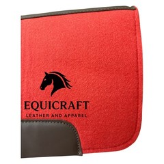 Wool Felt Saddle Pad with Leather | Western Riding Pad | 30X30″ & 32X32″