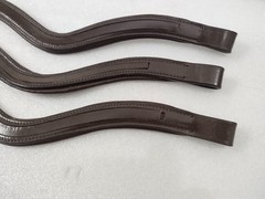 Tan Brown4x1 Leather Empty Channel Browband For Horses 8 MM – U Shape 14″ & 15″