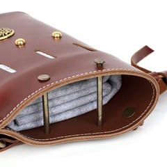 Cow hide Traditional Arrow Quiver Brown Bow Hunting Shooting Target Archery Case
