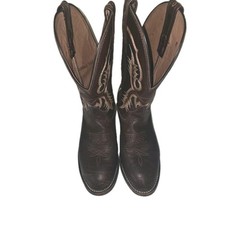 Tony Lama Men’s Brown Western Cowboy Boots 7.5 D