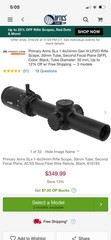 Primary Arms SLX 1-6X Green Nova Reticle