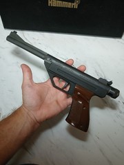 Vintage 1960s Hammerli Sparkler Mod RD 4.5/.177 CO2 Single Shot Air Pistol + Box