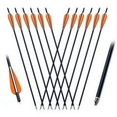 12/24pcs 20 inch Hunting Carbon Crossbow Bolts Half Moon Nocks OD 8.8mm Arrows